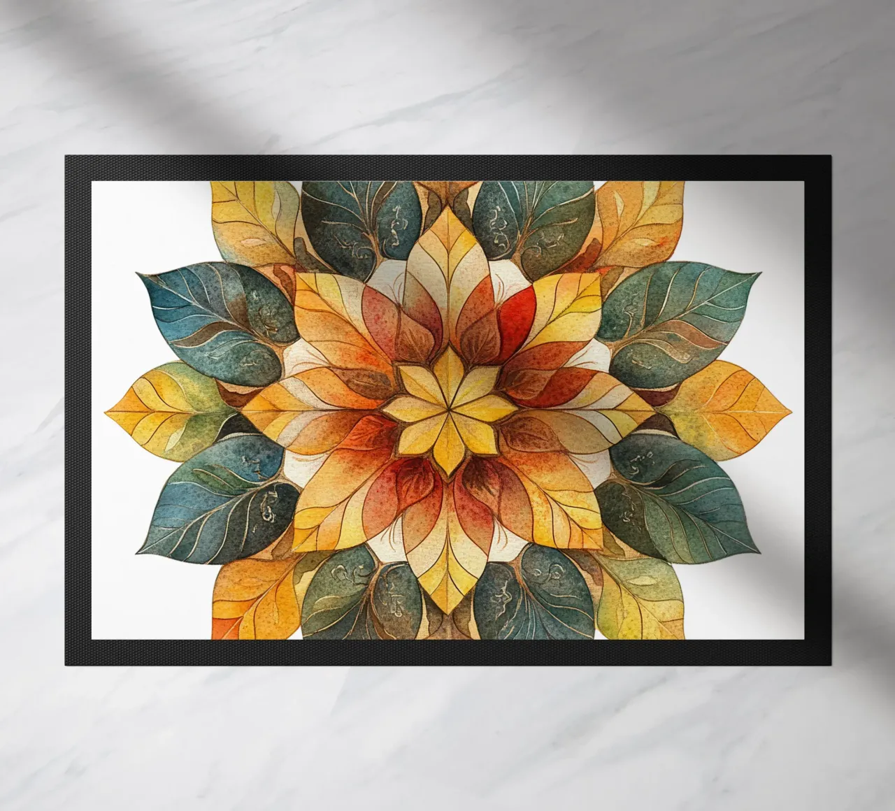 Fall Mandala doormat by Spiritual Touch