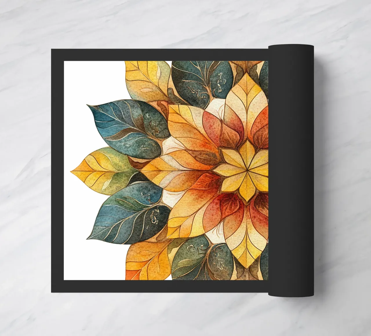 Fall Mandala doormat by Spiritual Touch