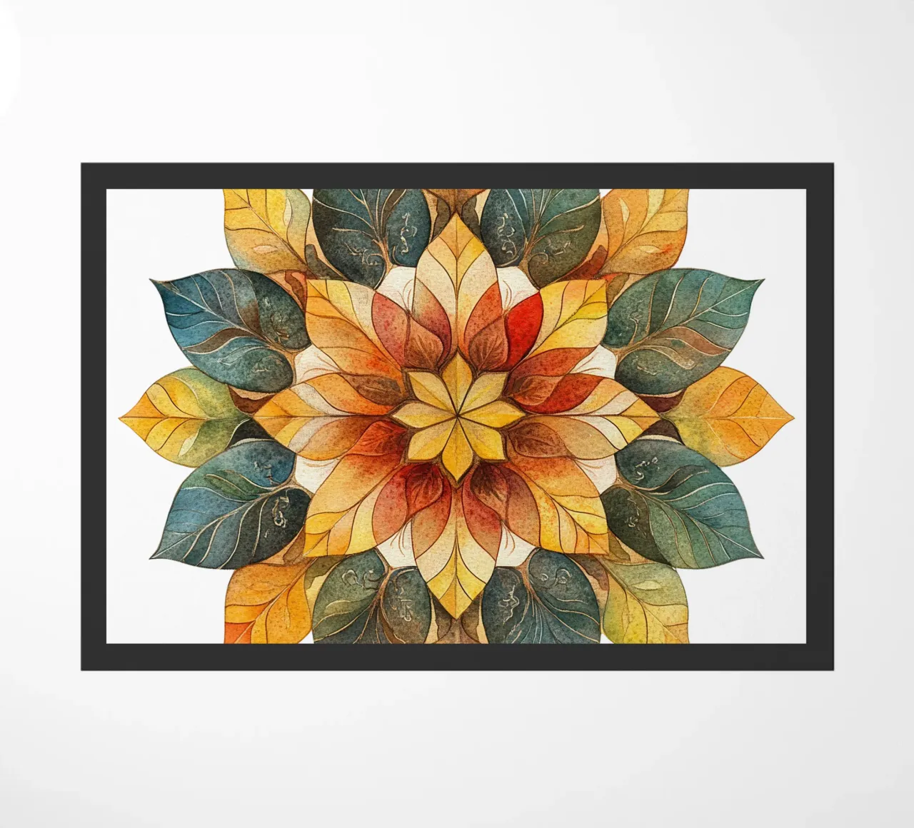 Fall Mandala doormat by Spiritual Touch