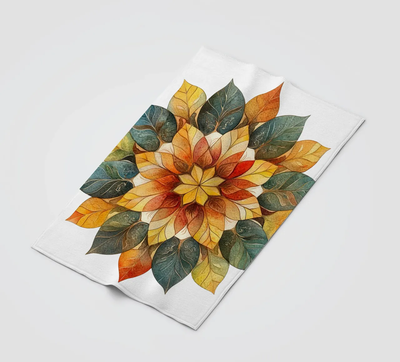 Herfst Mandala fleecedeken van Spiritual Touch