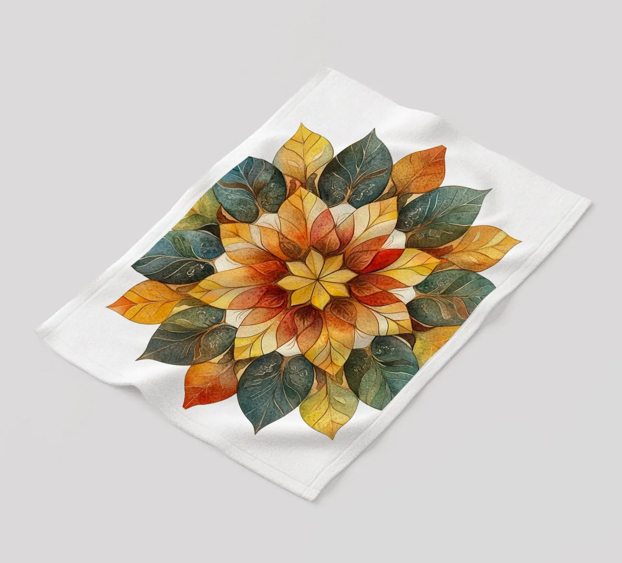 Herfst Mandala fleecedeken van Spiritual Touch