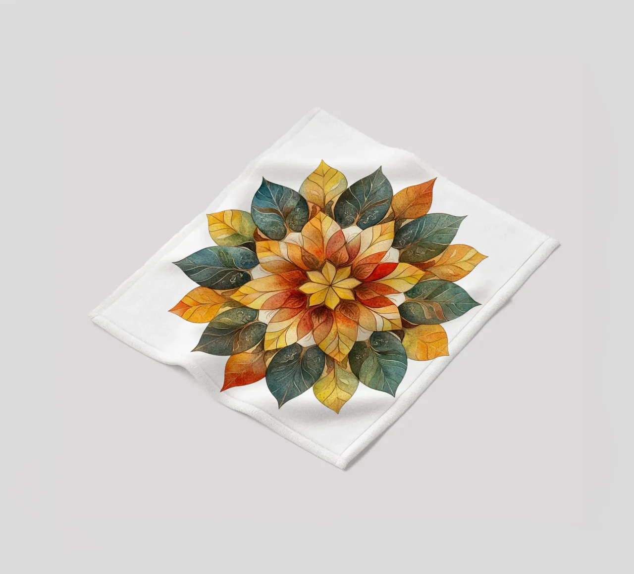 Herfst Mandala fleecedeken van Spiritual Touch