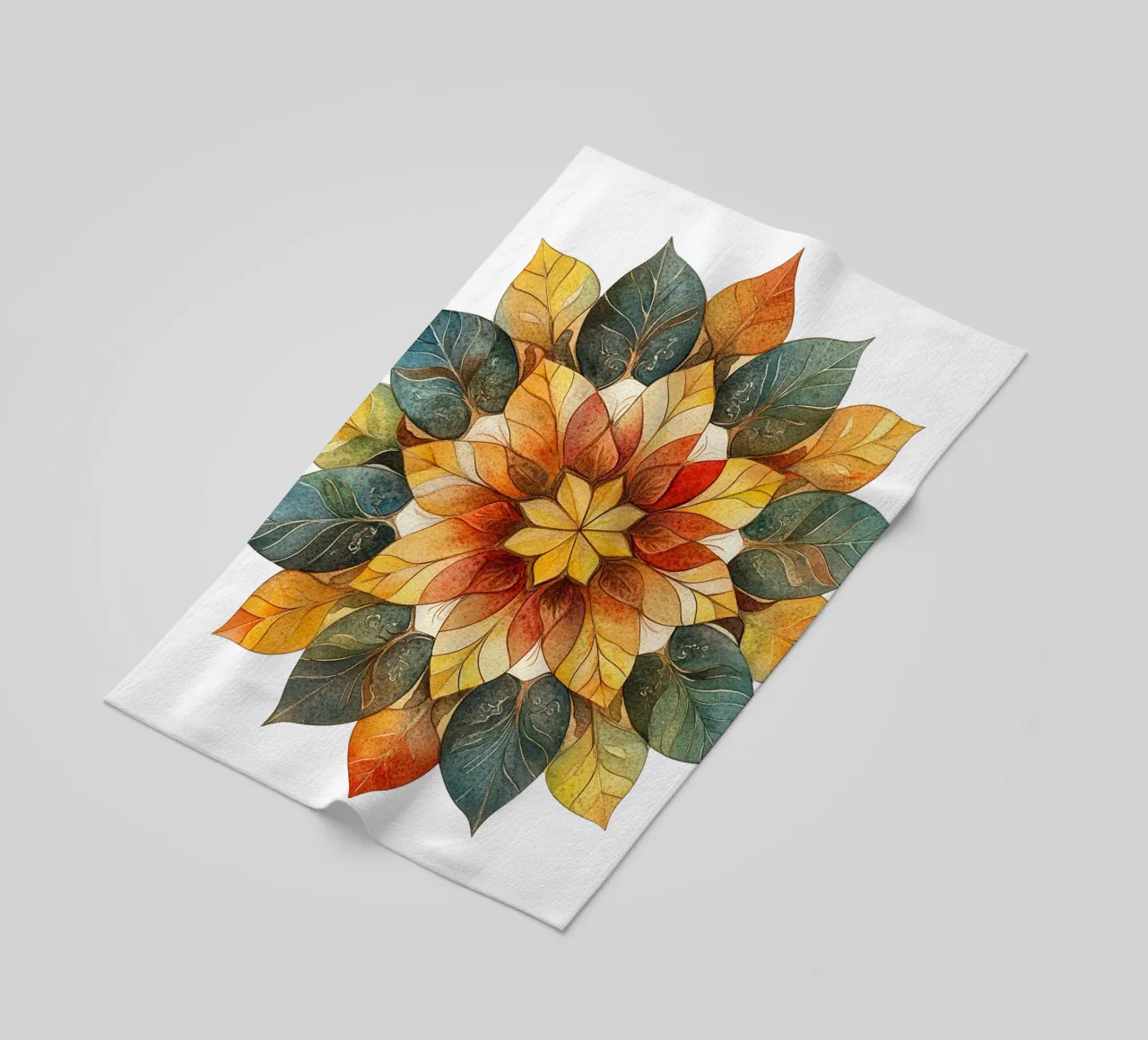 Mandala autunnale telo mare da Spiritual Touch