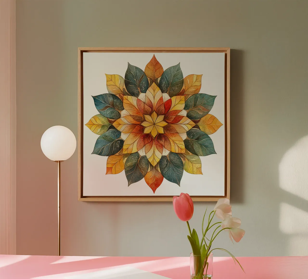 Fall Mandala canvas by Spiritual Touch