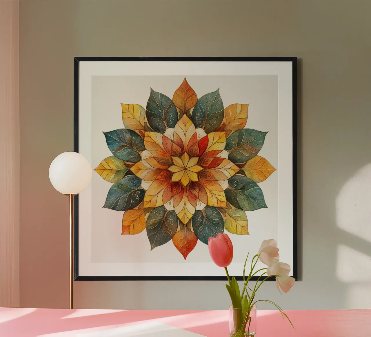 Fall Mandala poster by Spiritual Touch