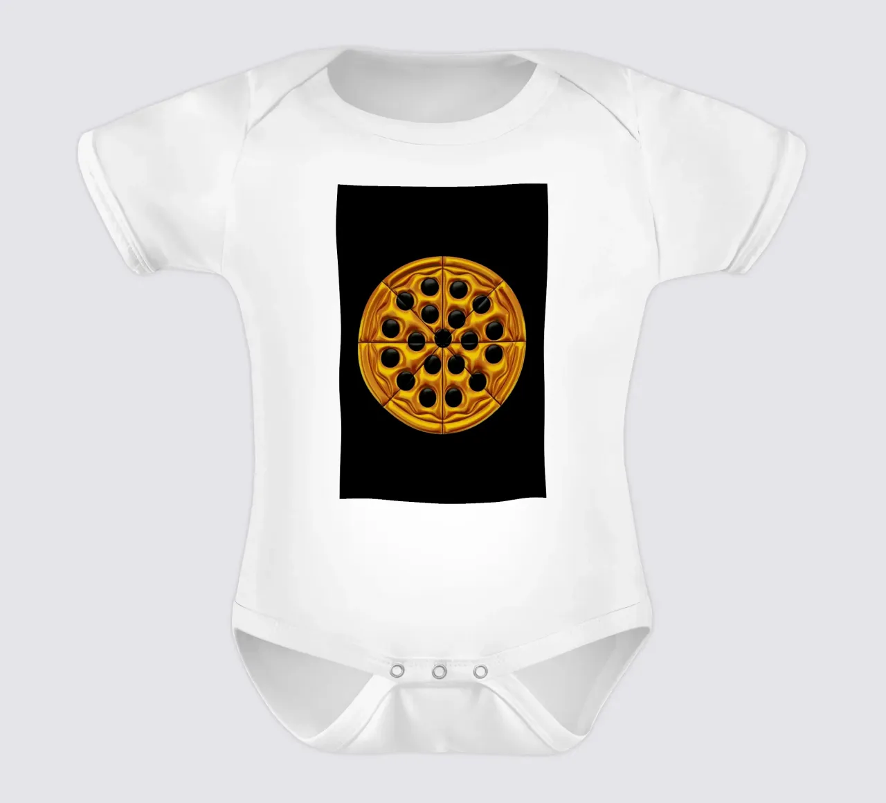 Pizza body neonato maniche corte da Octavian
