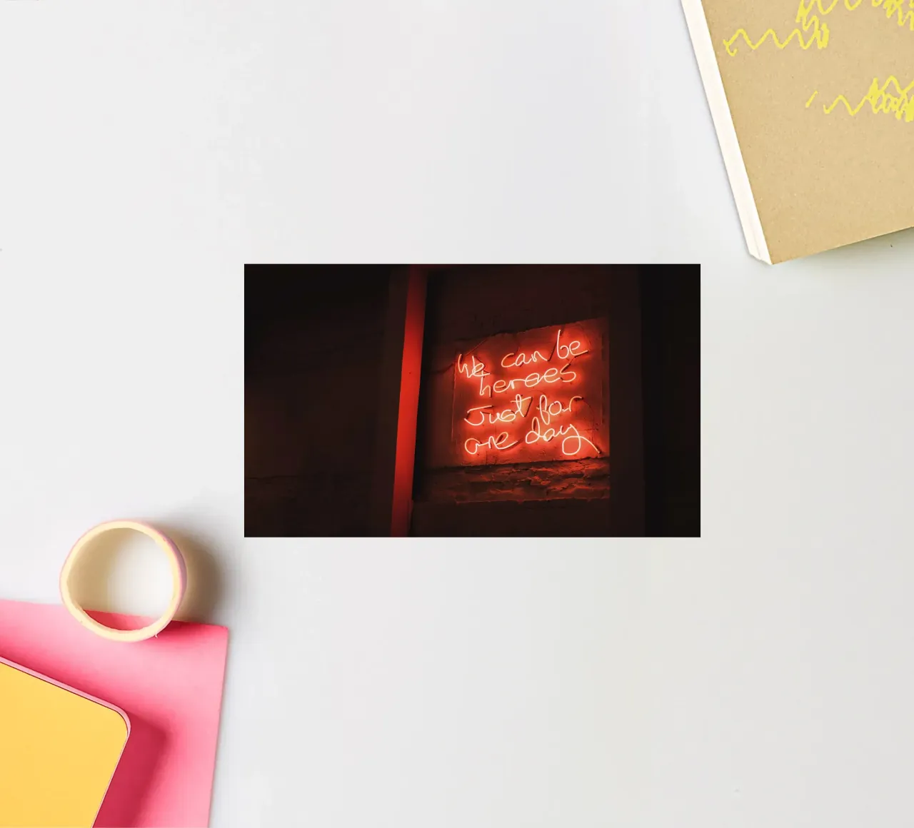 London, England I Vibrant red neon from a shop window sticker by Julie Travel Photography
