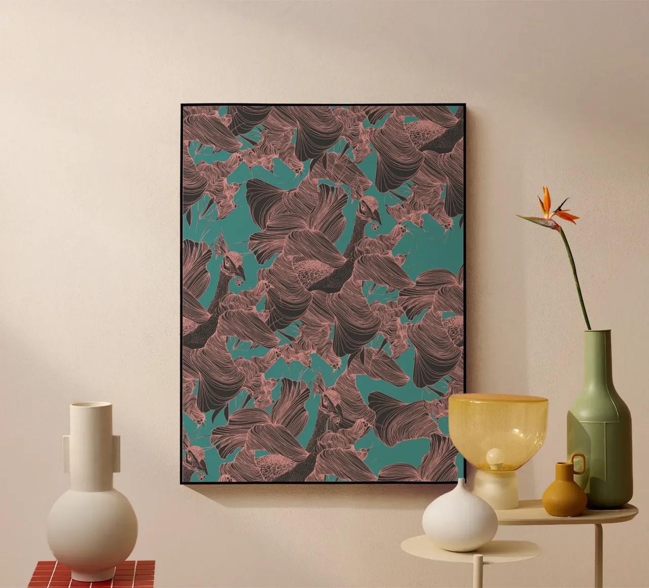 pavoni night plexiglass da Giulio Iurissevich