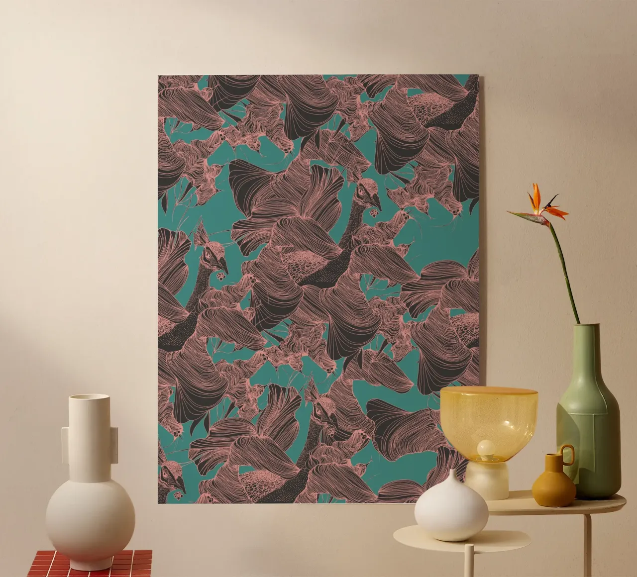 pavoni night plexiglass da Giulio Iurissevich