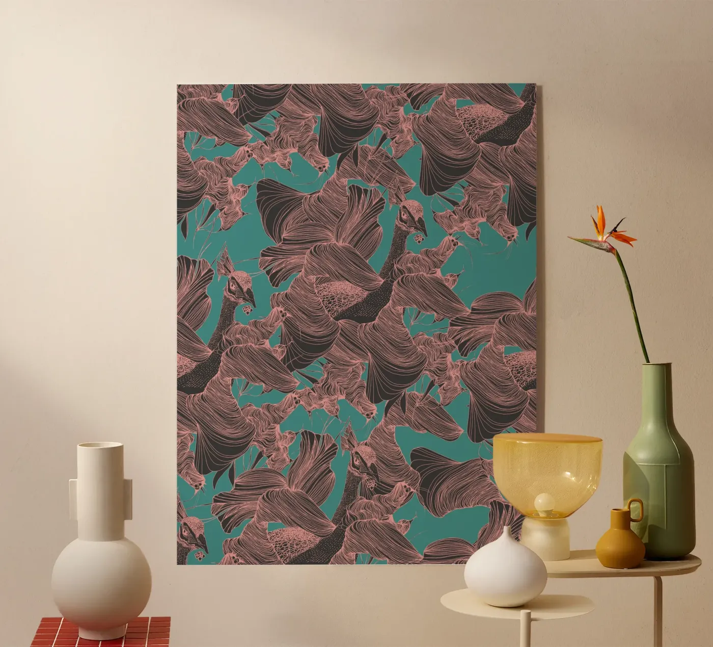 pavoni night plexiglass da Giulio Iurissevich