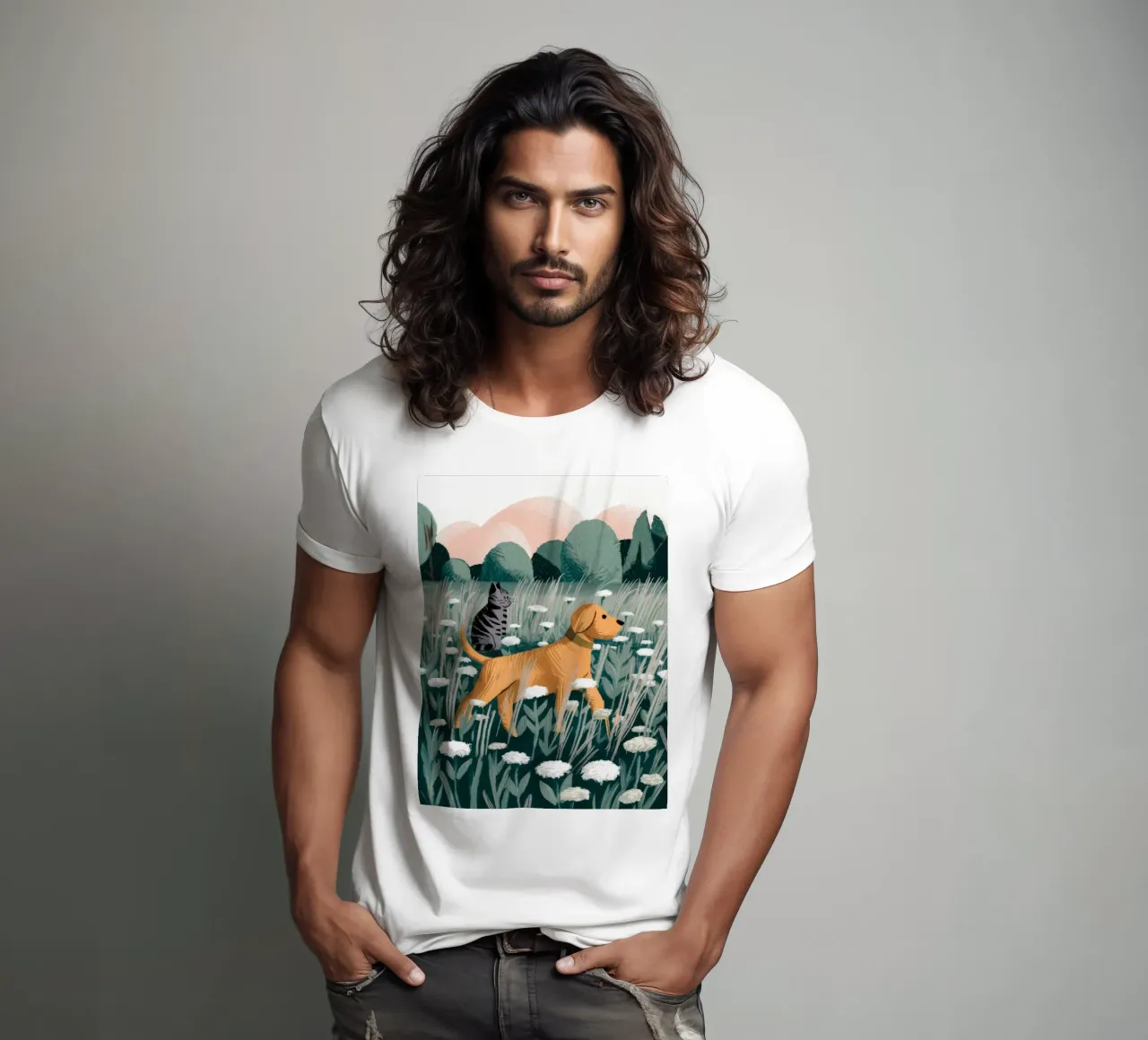 Wiese Wanderers Glück T-Shirt von Timeless Huse