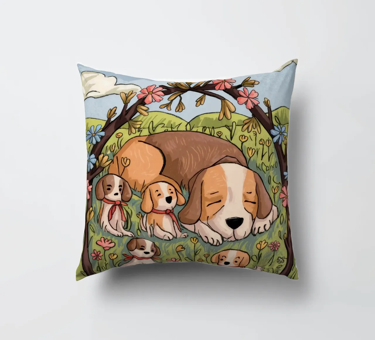Serenità del sonno nel bosco cuscino da Timeless Huse