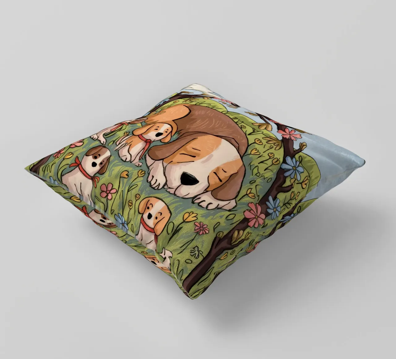 Serenità del sonno nel bosco cuscino da Timeless Huse