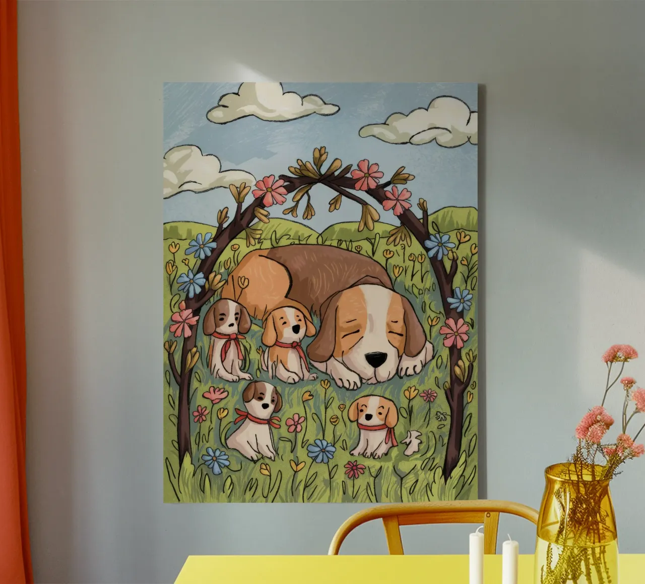Bos Sluimer Serenity canvas met Baklijst van Timeless Huse