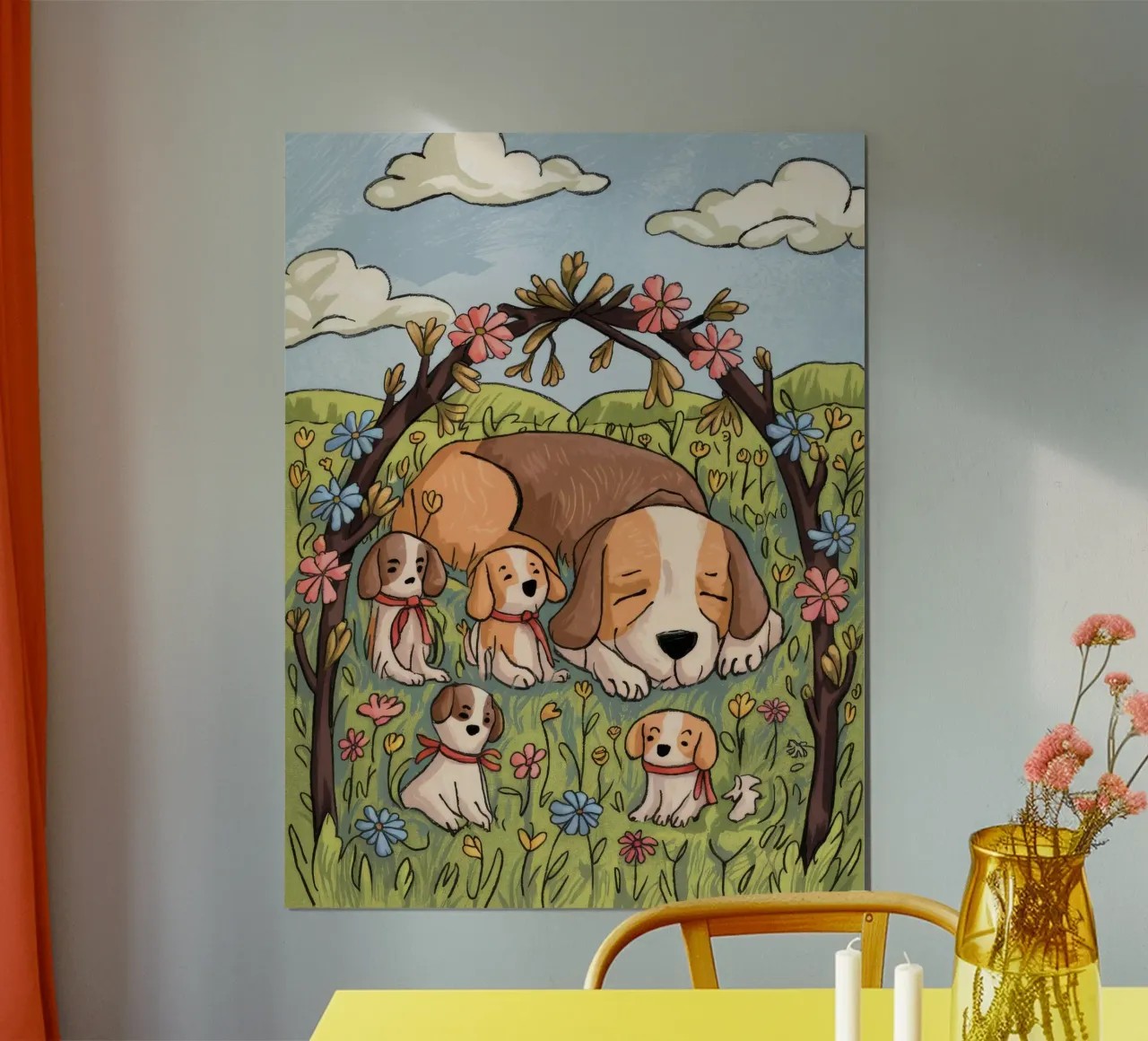 Bos Sluimer Serenity poster met houten frame van Timeless Huse