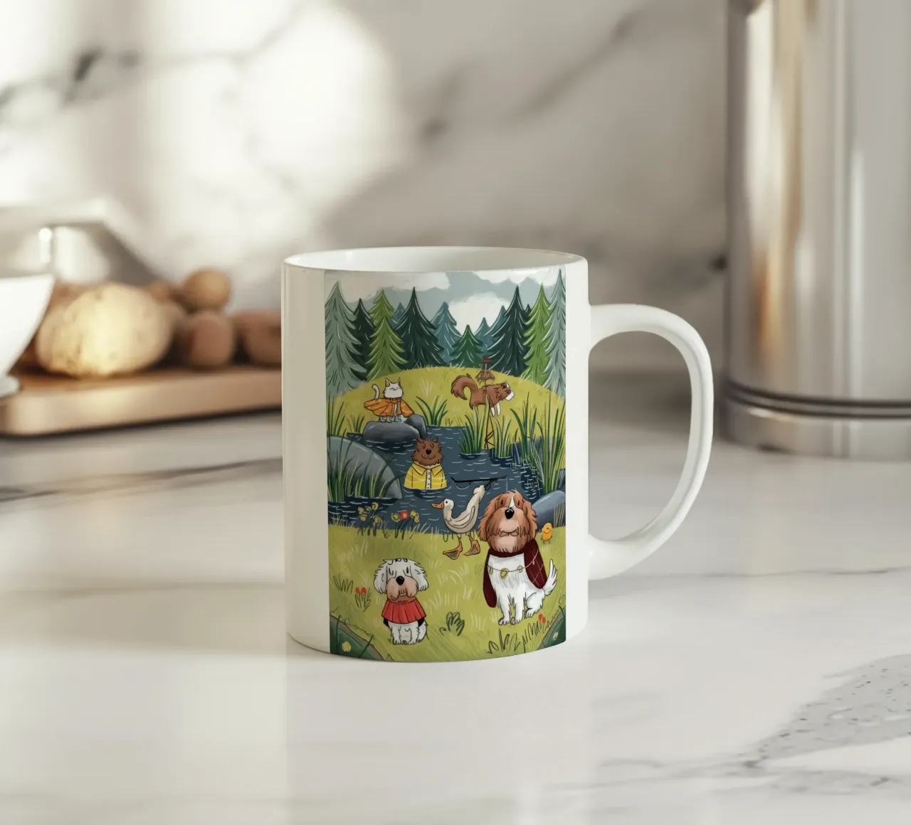 Armonia della riva del fiume Fuga tazza in ceramica da Timeless Huse