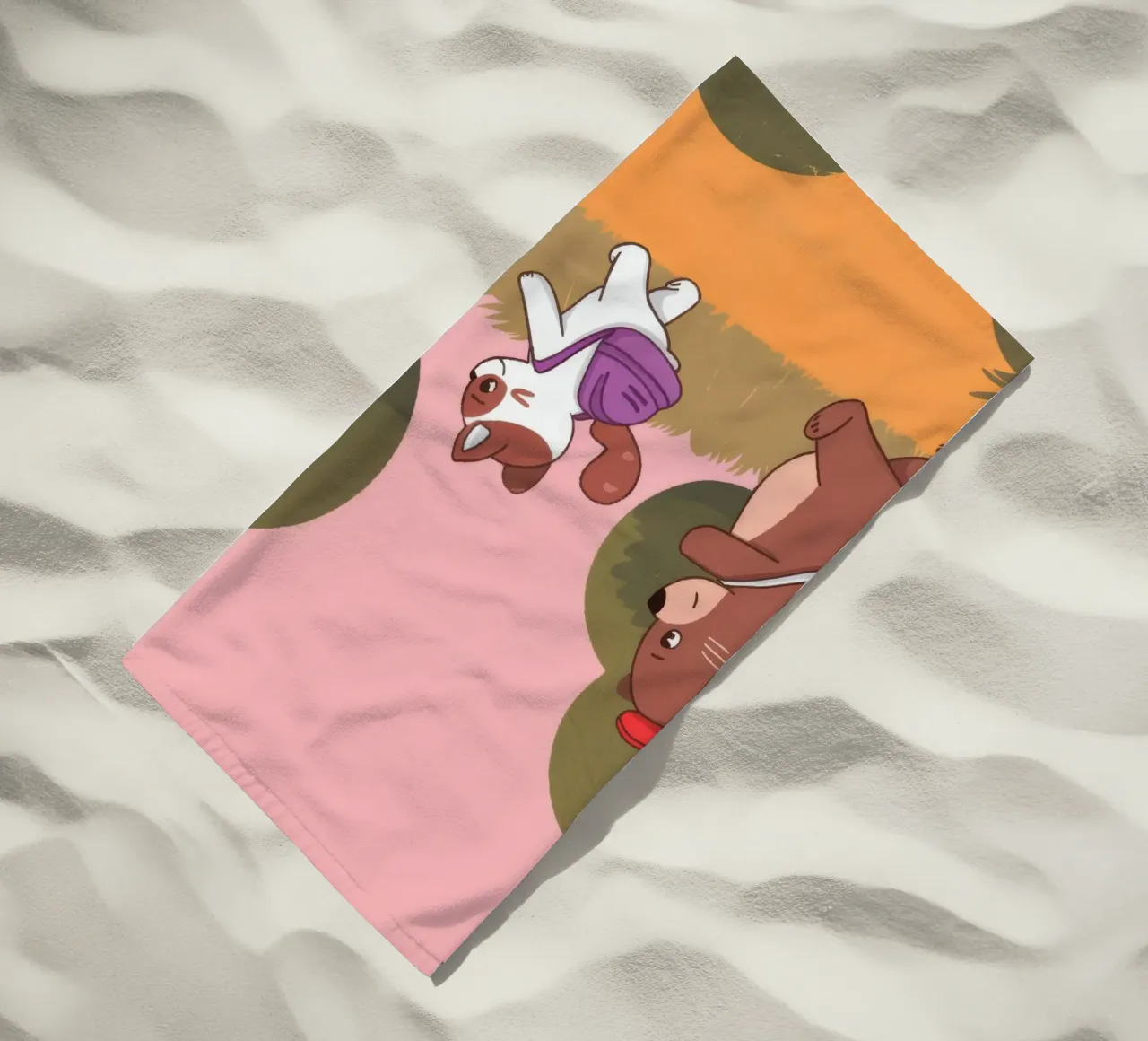 Adventurous Forest Duet beach towel by Timeless Huse