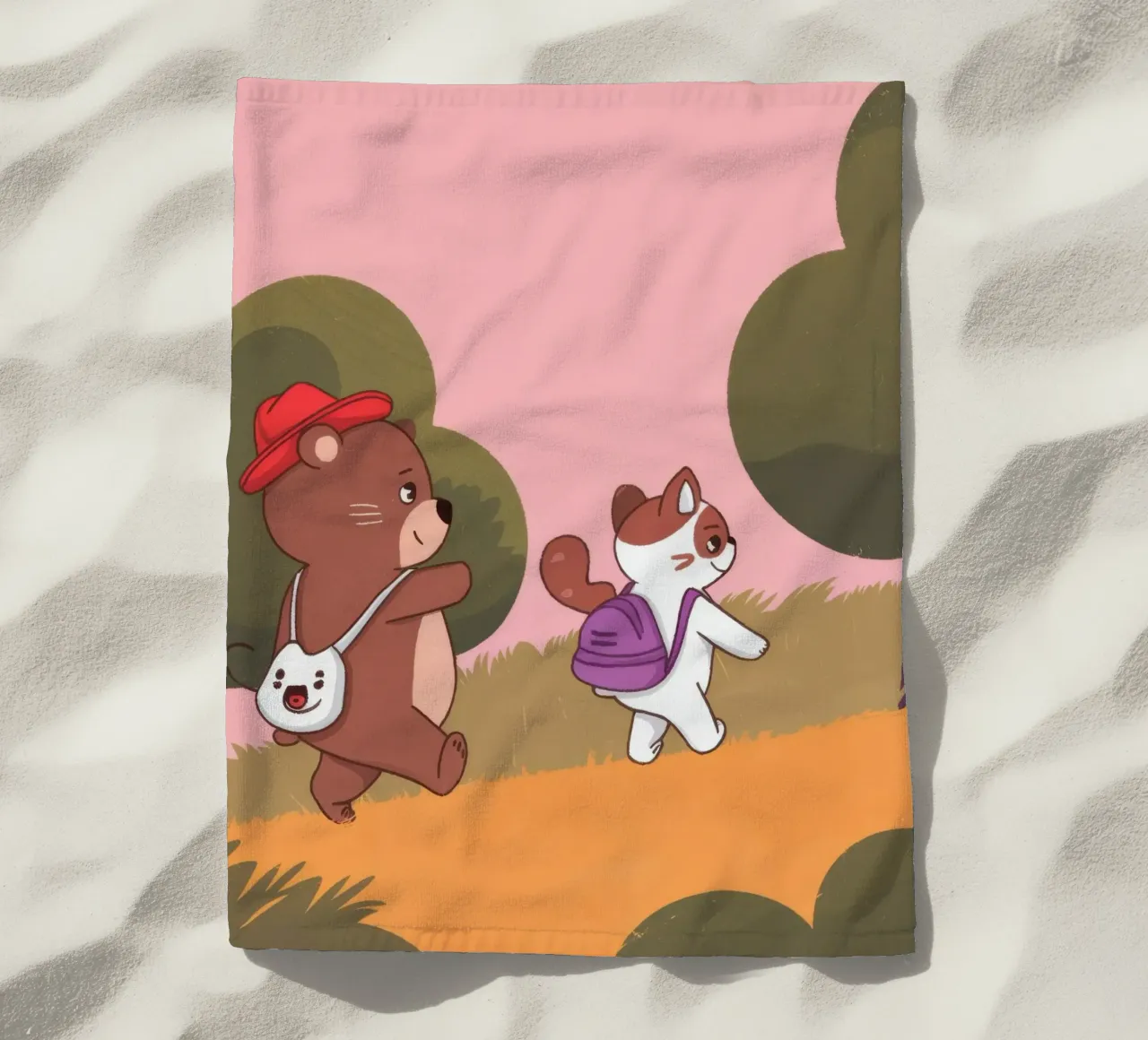 Adventurous Forest Duet beach towel by Timeless Huse