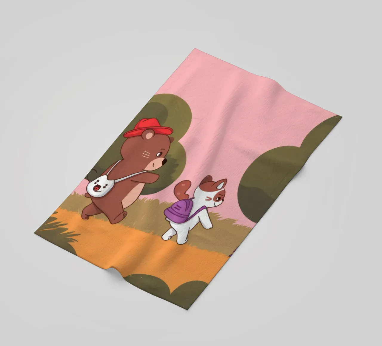 Adventurous Forest Duet beach towel by Timeless Huse