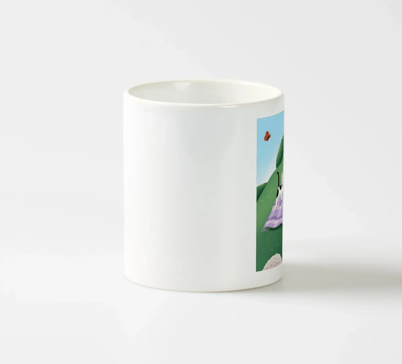 L'allegria dei compagni di picnic tazza in ceramica da Timeless Huse