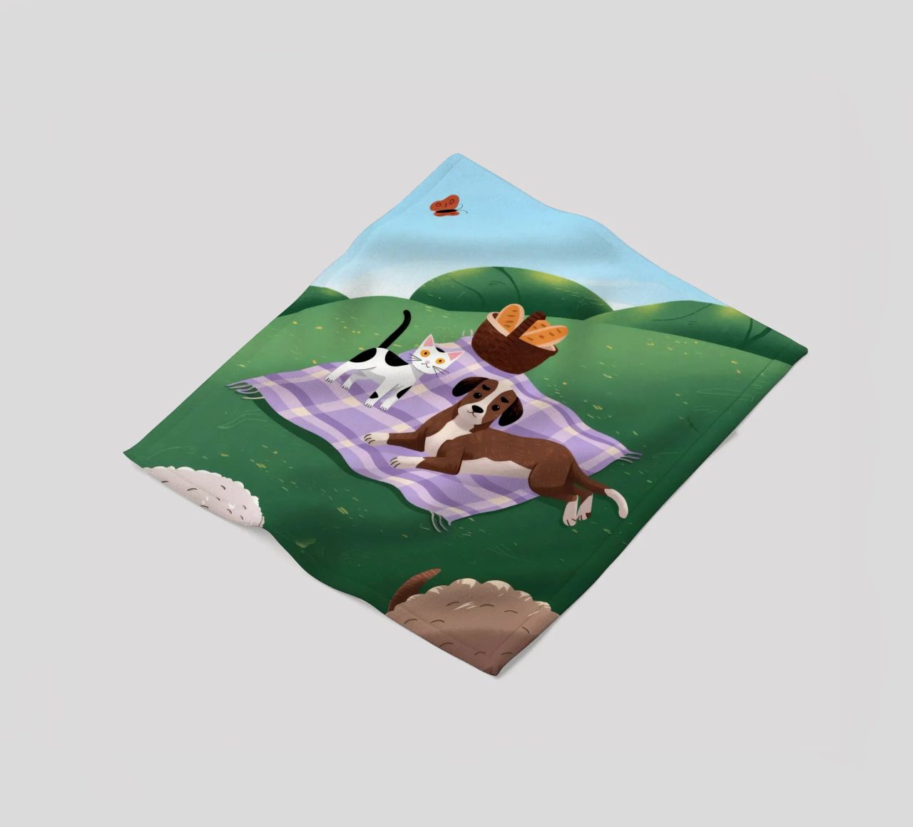 L'allegria dei compagni di picnic coperta in pile da Timeless Huse
