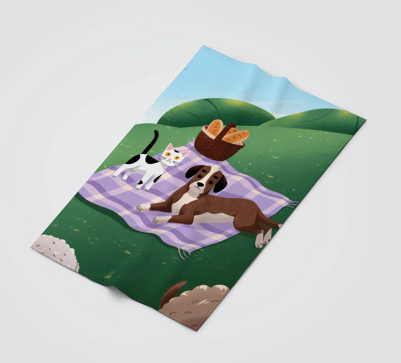 L'allegria dei compagni di picnic coperta in pile da Timeless Huse