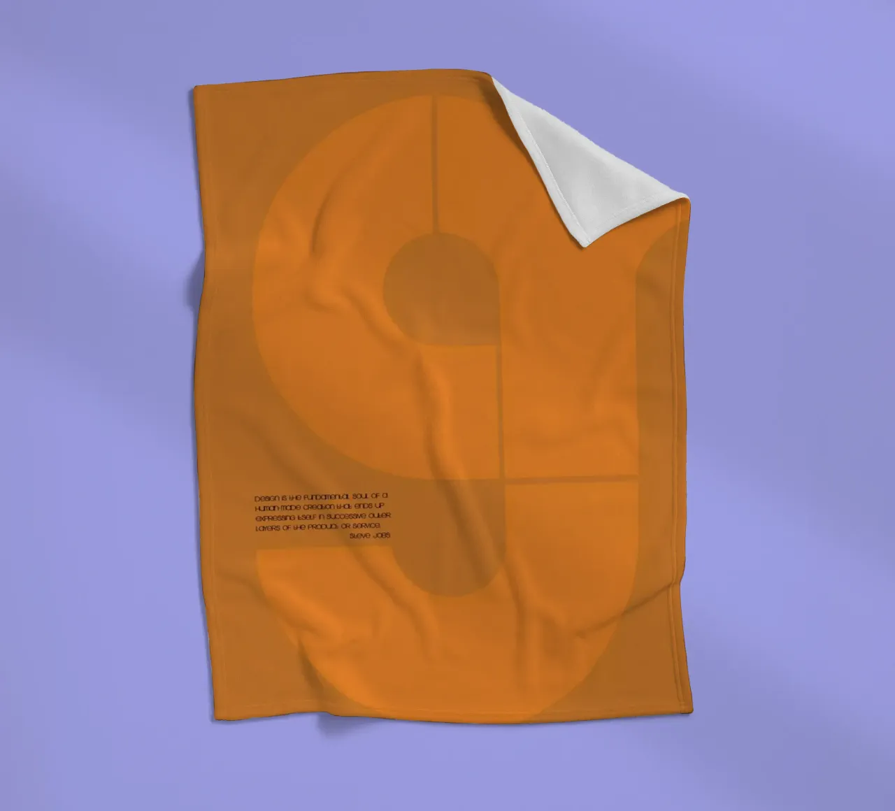 Steve Jobs coperta in pile da Naxart