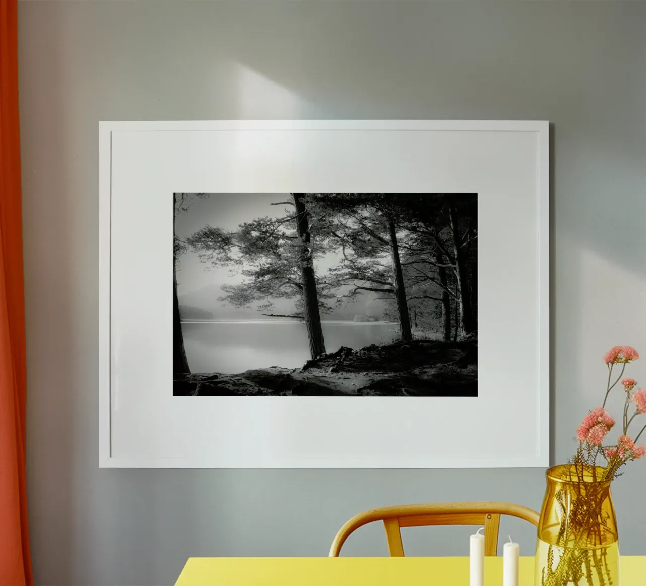 Loch An Eilein - Dorit Fuhg poster con telaio in legno da Pictufy