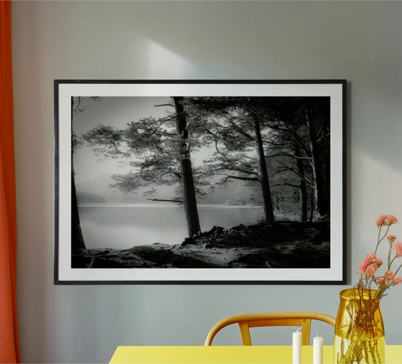 Loch An Eilein - Dorit Fuhg poster con telaio in legno da Pictufy