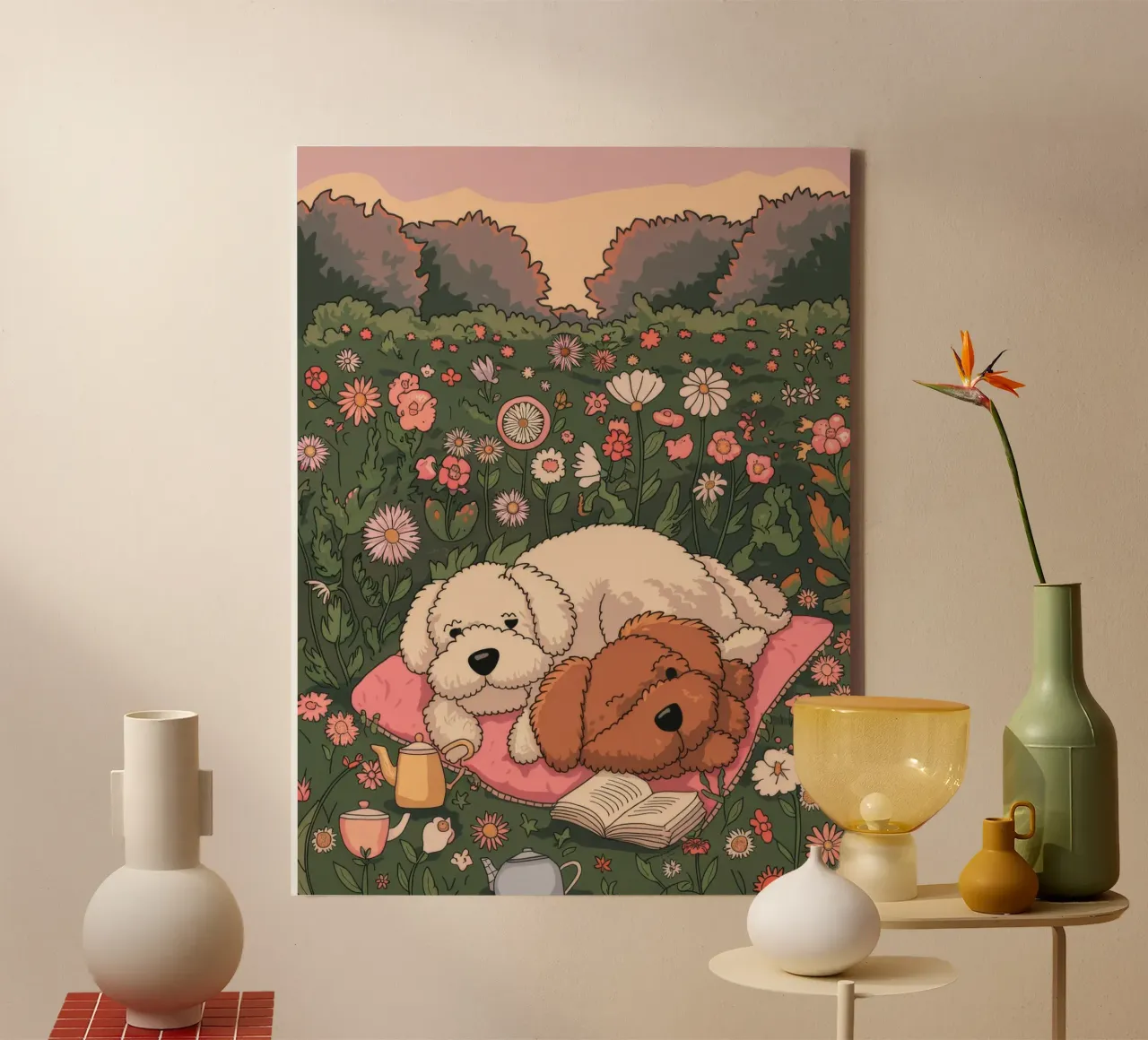 Golden Meadow Respite canvas by Timeless Huse