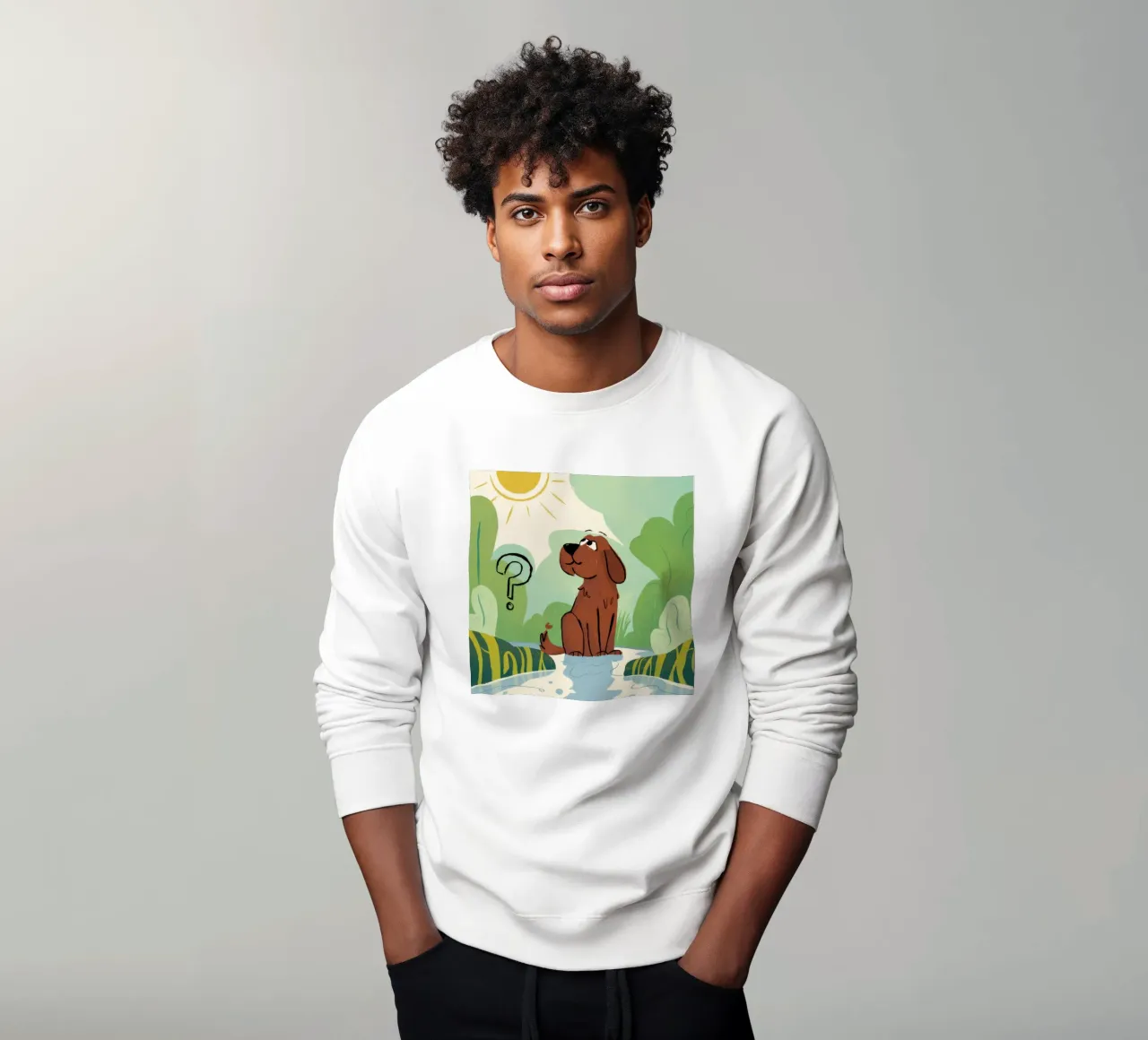 Rätselhafter Wiesenwanderer Sweatshirt von Timeless Huse