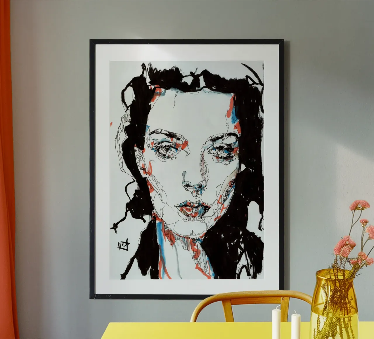 kim poster con telaio in legno da k i m