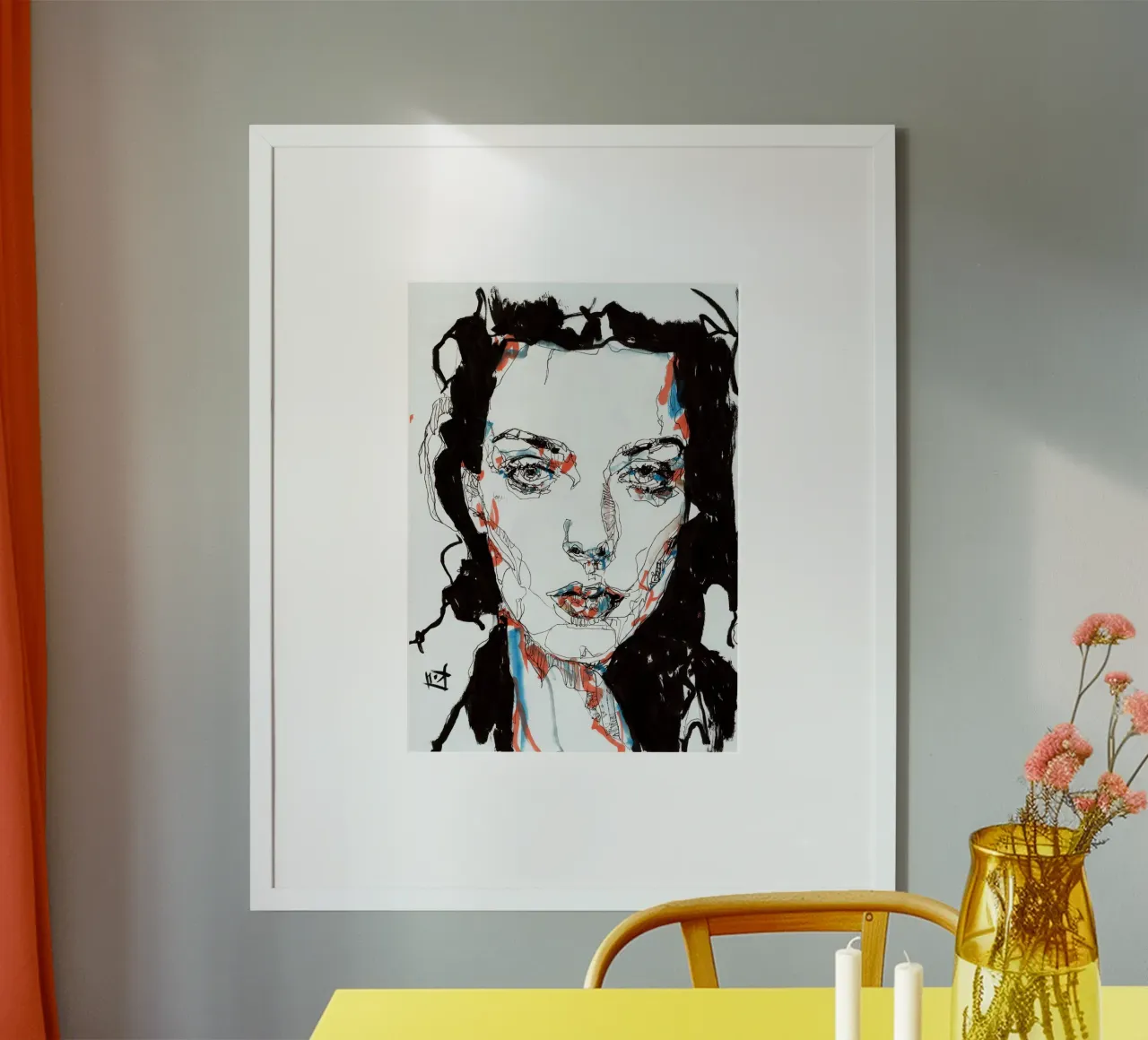 kim poster con telaio in legno da k i m