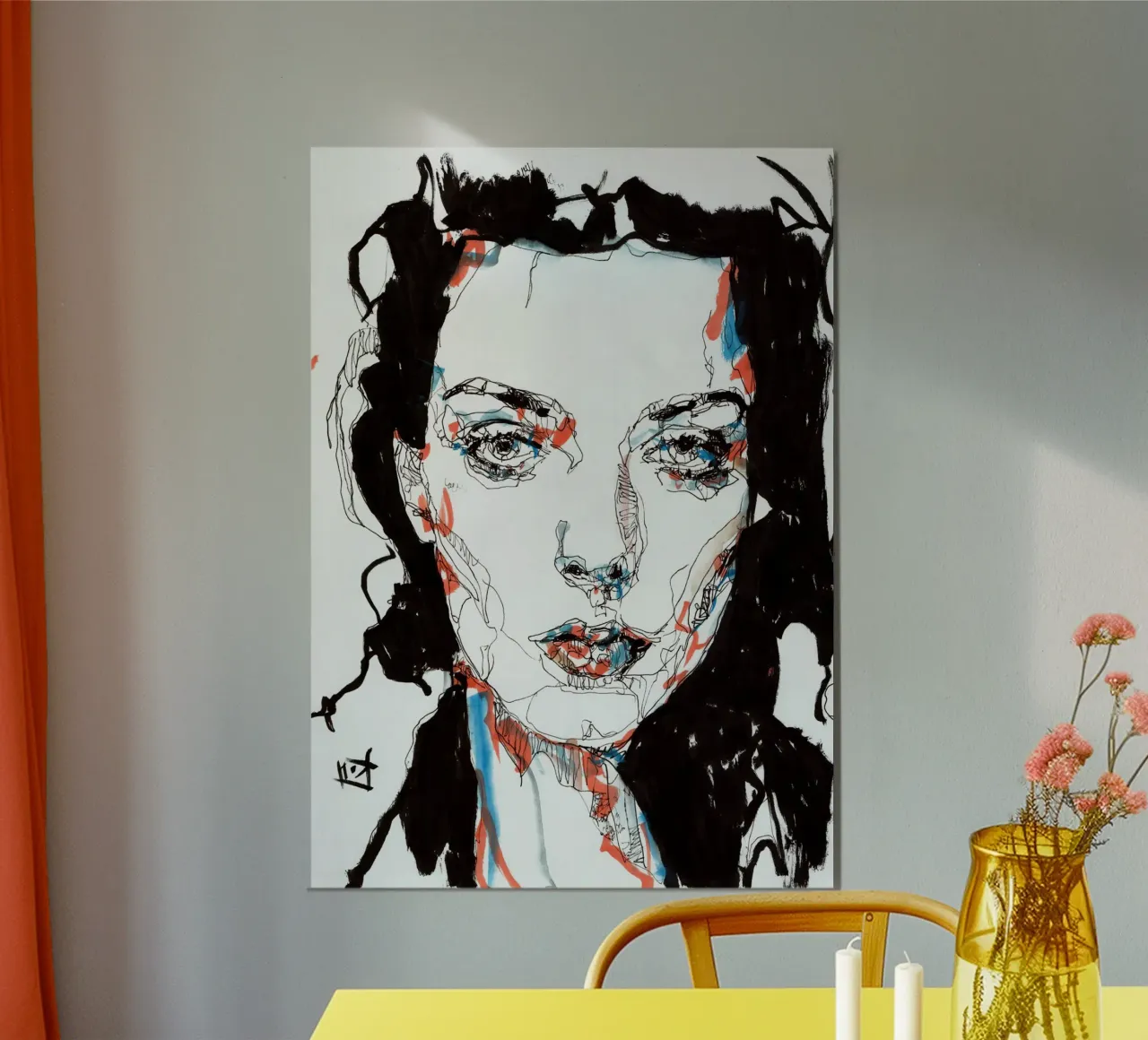kim poster con telaio in legno da k i m