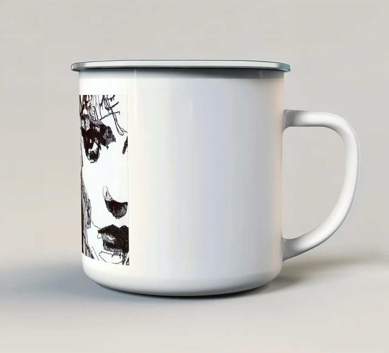 b w tazza in smalto da k i m