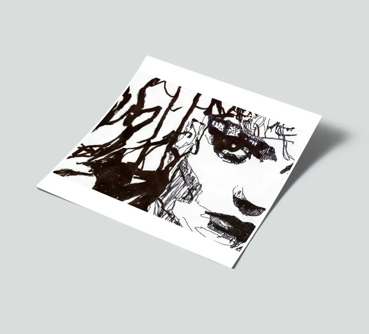 b w sticker sheet by k i m
