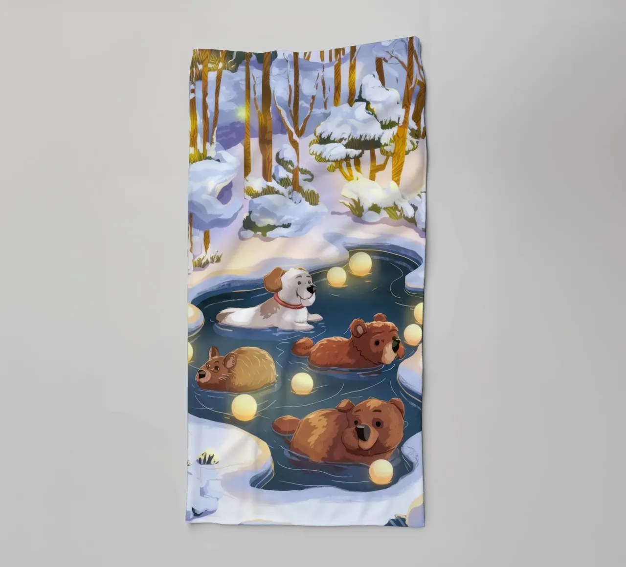 Frosted Pond Harmony towel by Timeless Huse