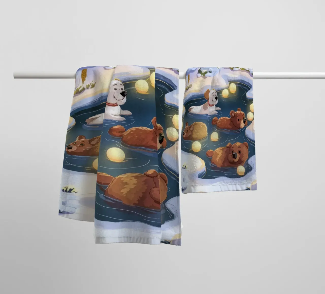Frosted Pond Harmony towel by Timeless Huse