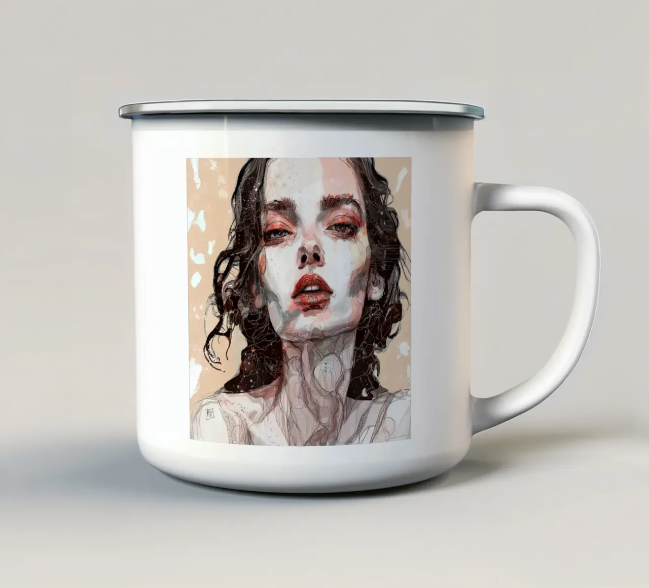 nudo tazza in smalto da Giulio Iurissevich