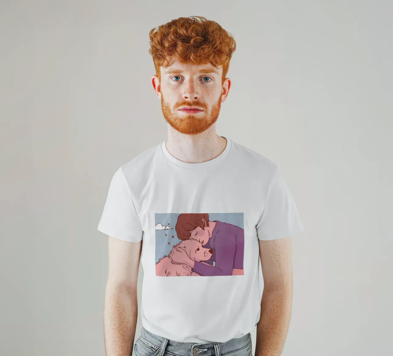 Heartwarming Canine Hug t-shirt by Timeless Huse