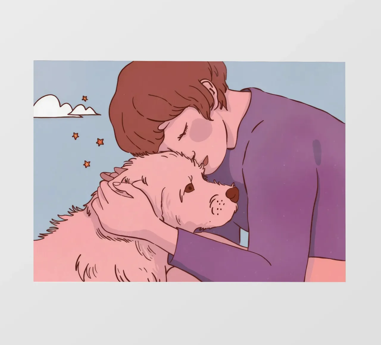 Heartwarming Canine Hug photo wallpaper by Timeless Huse