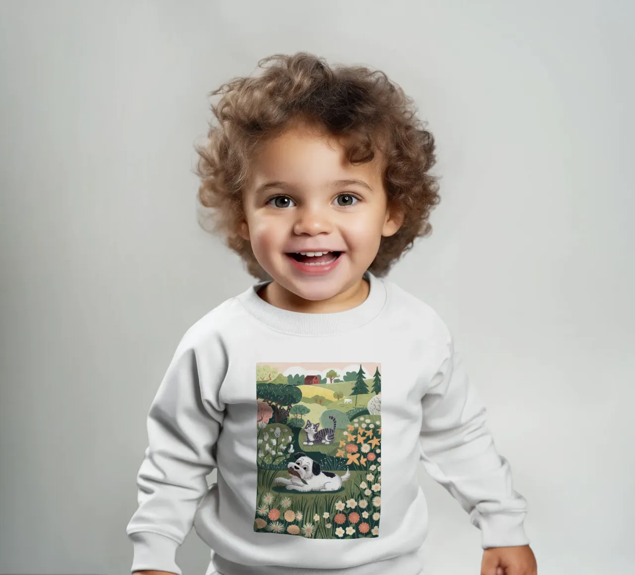 Serene weide symfonie baby sweatshirt van Timeless Huse