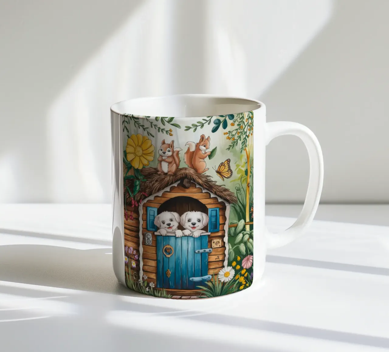 Incantevole rifugio nel bosco tazza in ceramica da Timeless Huse