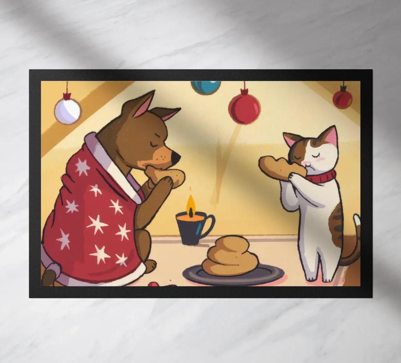 Festive Culinary Whimsy doormat by Timeless Huse