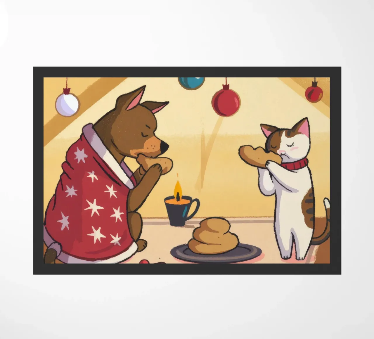 Festive Culinary Whimsy doormat by Timeless Huse