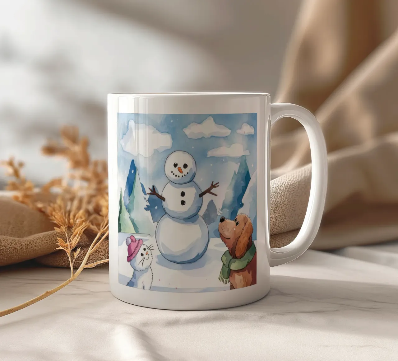 Snowland Magic Reunion ceramic mug by Timeless Huse