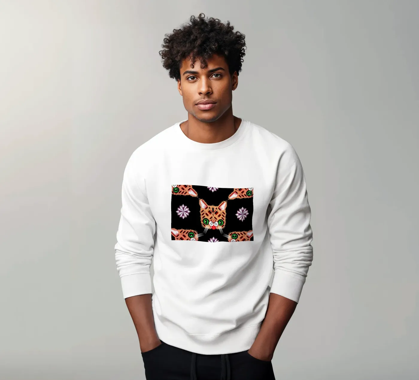 Lil Bub Pattern felpa da Chobopop