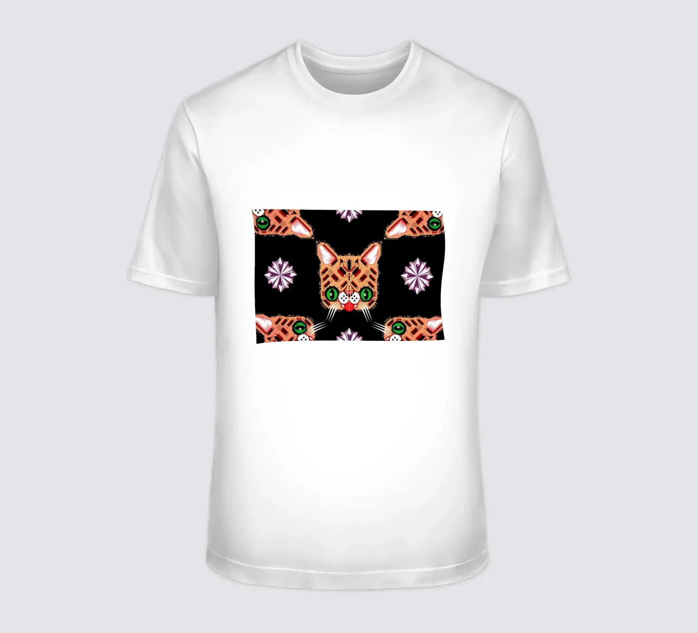 Lil Bub Pattern t-shirt van Chobopop