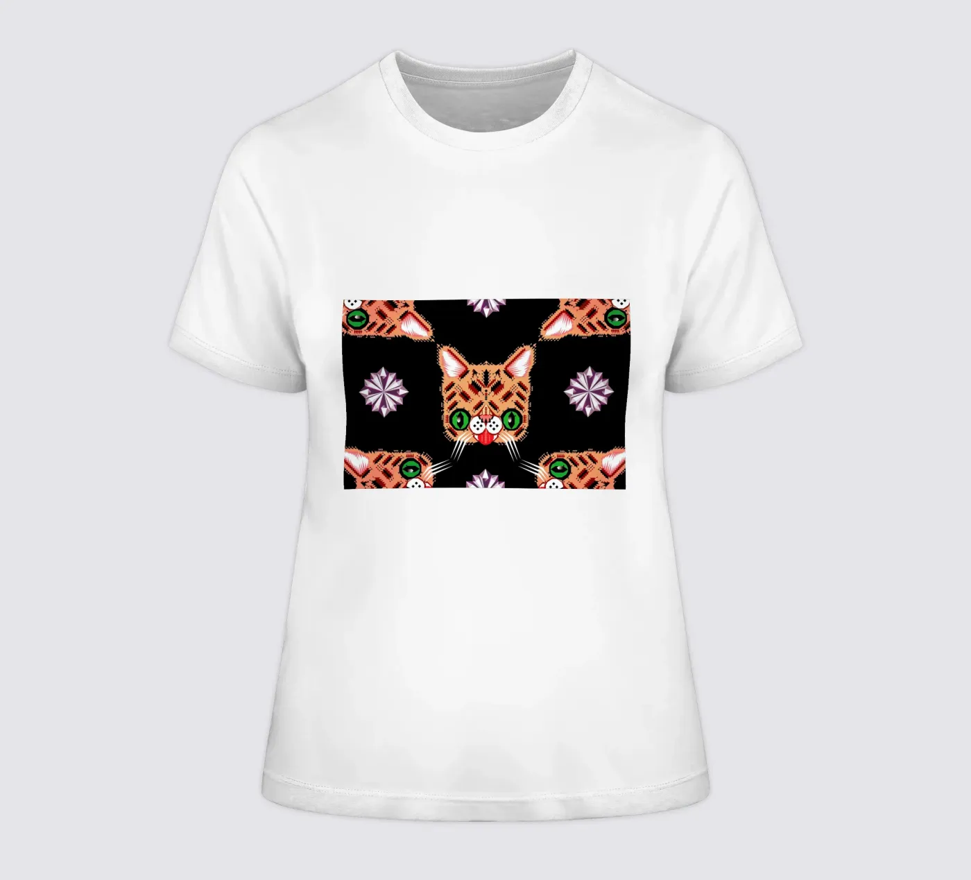Lil Bub Pattern t-shirt da donna da Chobopop
