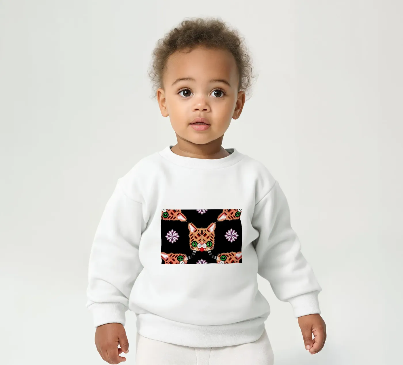 Lil Bub Pattern sweat pour bébé de Chobopop